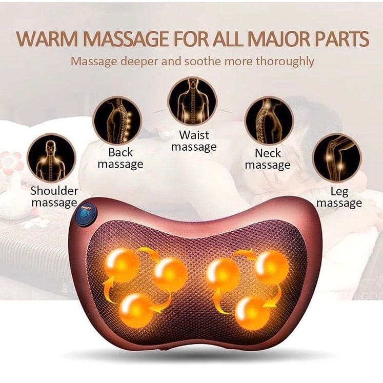 Multifunctional Body Pillow Massager With Heat, Deep Tissue Kneading With 4 Heads, Electric Back Massager Multifunctional Body Pillow Massager With Heat, Deep Tissue Kneading With 4 Heads, Electric Back Massager
